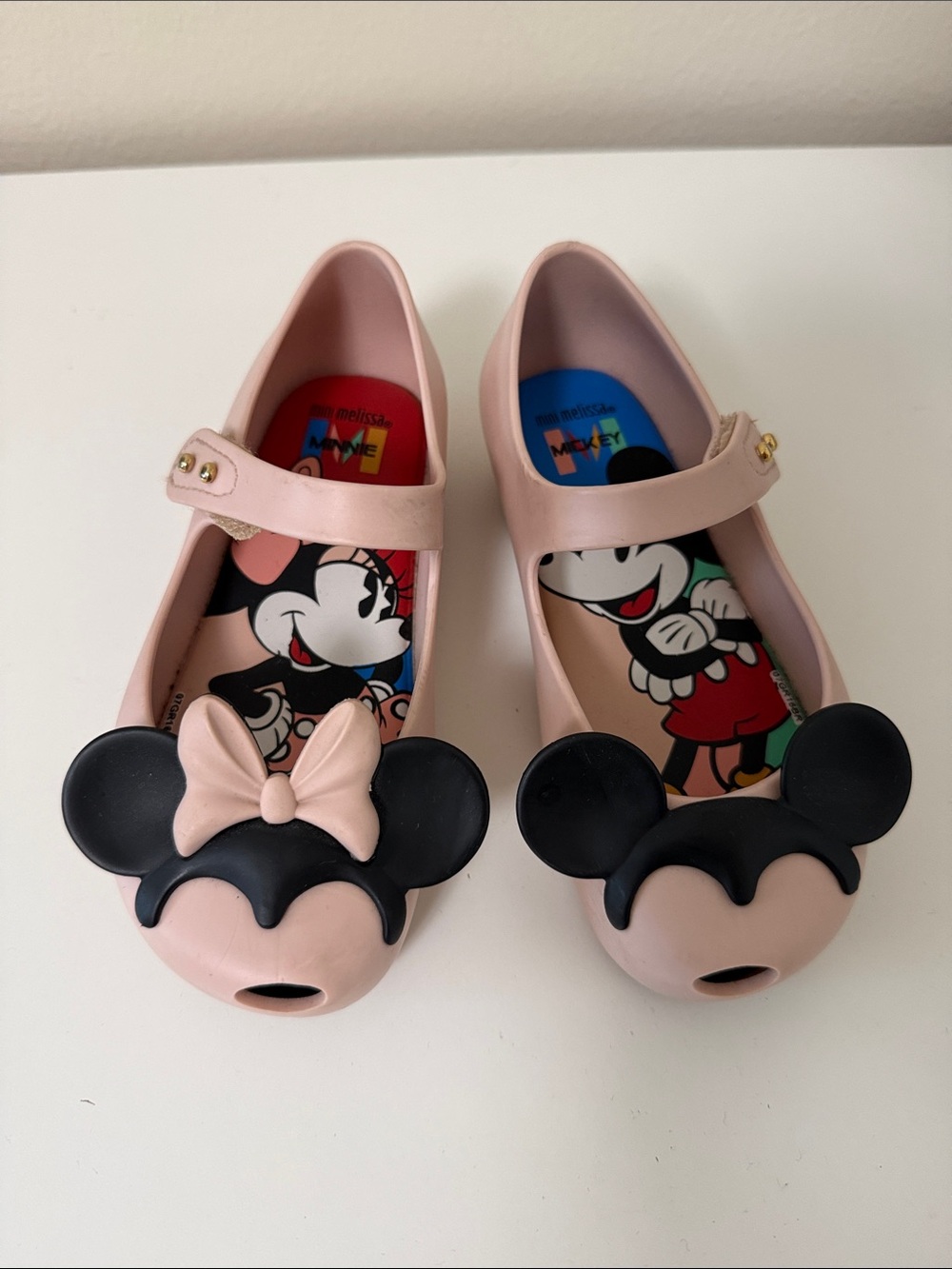 Mini Melissa•Pink Minnie Mouse Mary Jane Shoes•Size 10